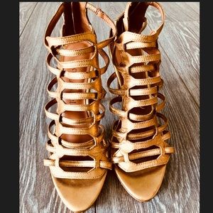 Luxury Rebel Gold Heels Sz 8.5